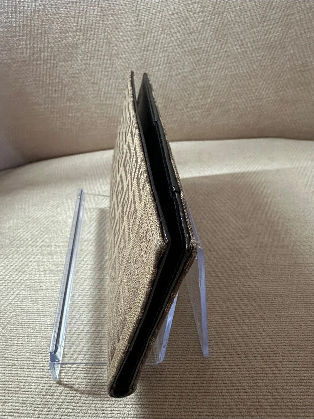 Fendi Brown Tan FF Logo Long Bifold Zucch Wallet